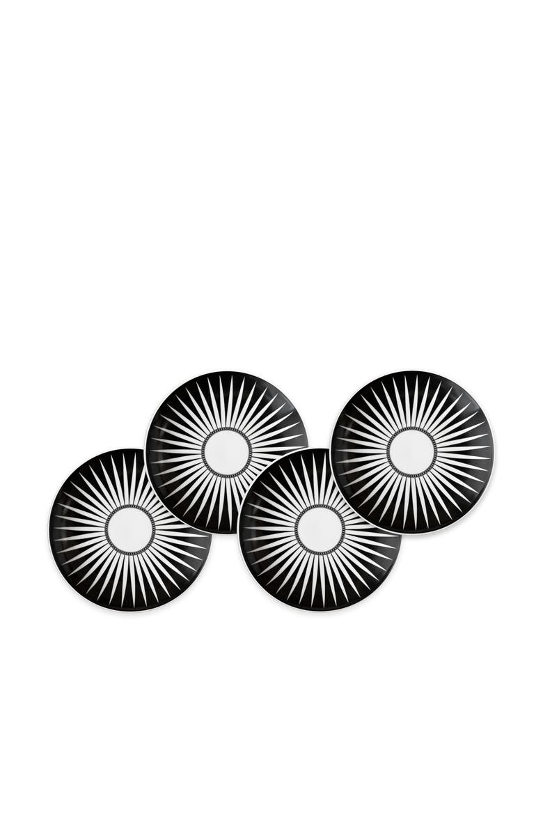 Caskata Marrakech Small Plates - Porcelain - Set 4, Main, color, Black