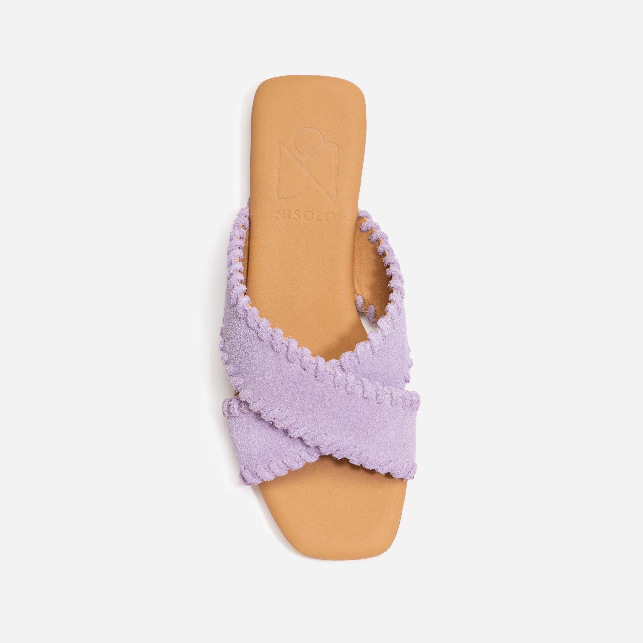 Catalina Sandal Whipstitch, Alternate, color, Lilac