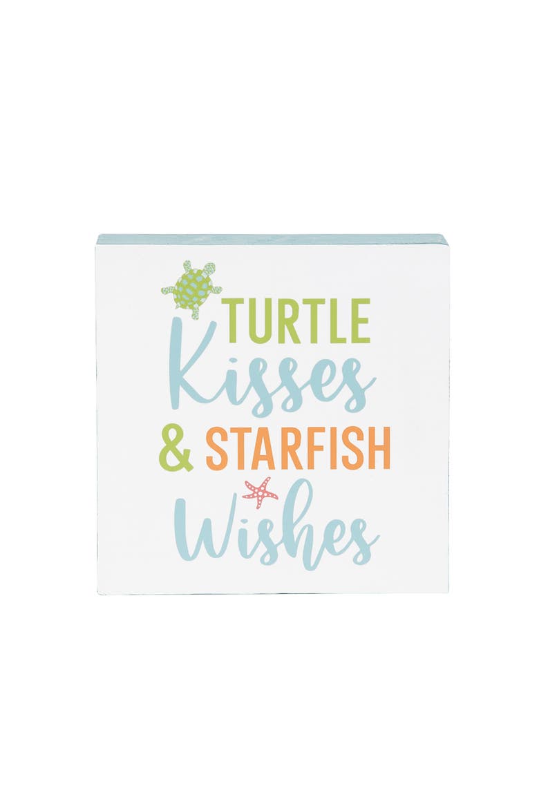 Turtle / Starfish Shelf Block, Main, color, White
