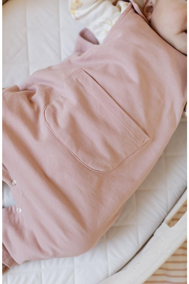 Organic Cotton French Terry Overalls, Alternate, color, SOFT PEONY