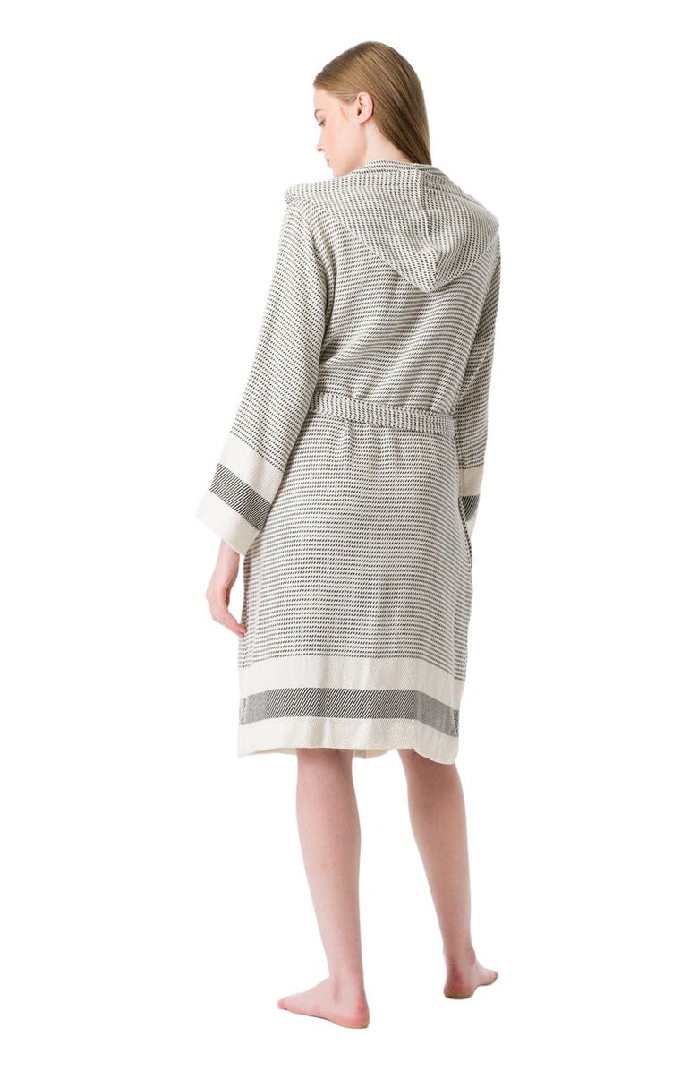 Olive & Linen Pixel Turkish Towel Robe, Alternate, color, 