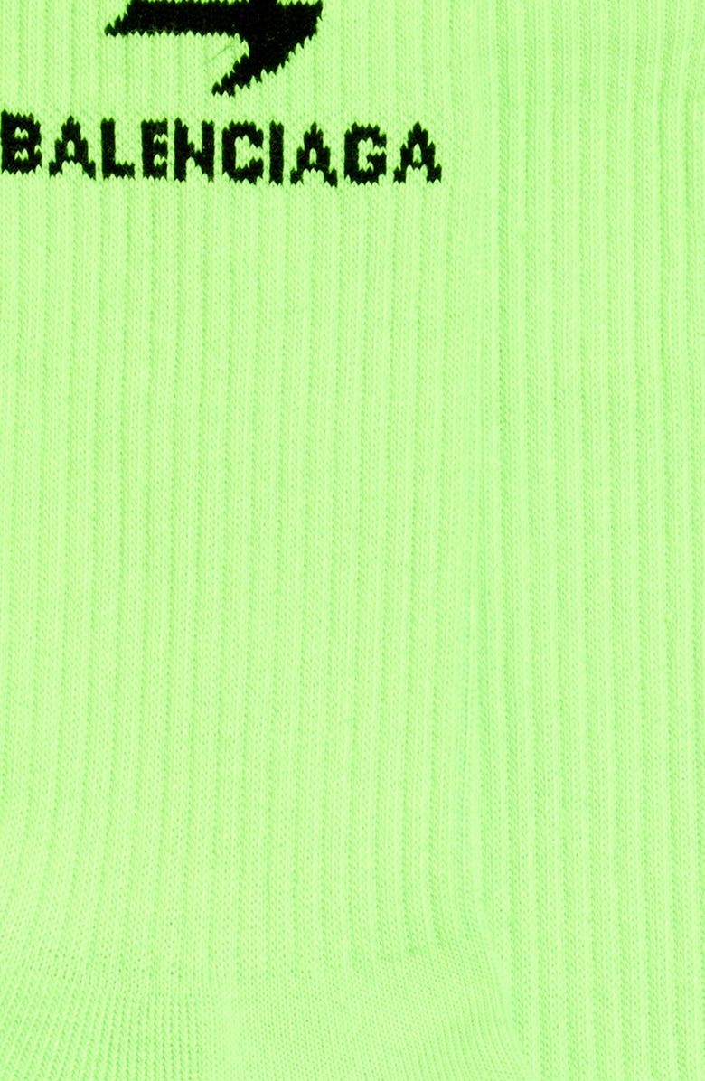 Balenciaga Sporty B Tennis Socks, Alternate, color, 