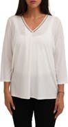 SUNNY LEIGH Solid V-Neck Top