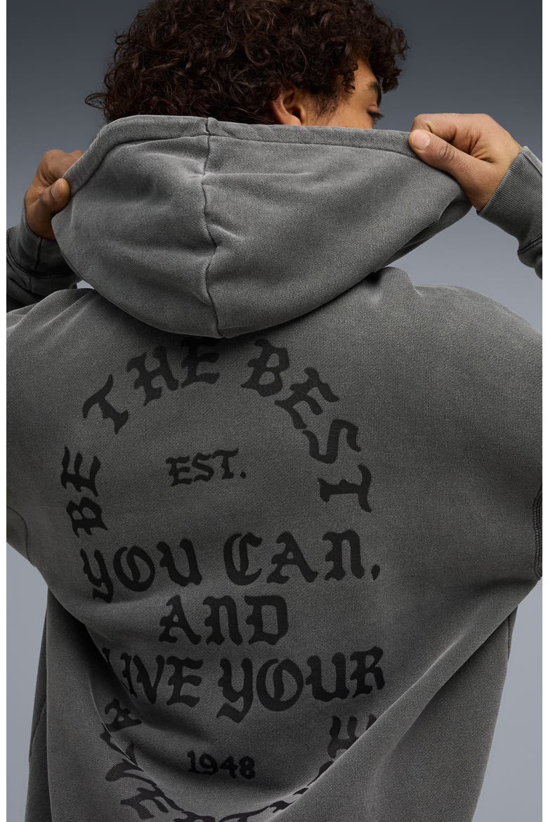Now Court Graphic Zip Hoodie, Alternate, color, FLAT DARK GRAY