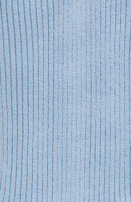 Nordstrom Rib Crew Socks In Blue Thread