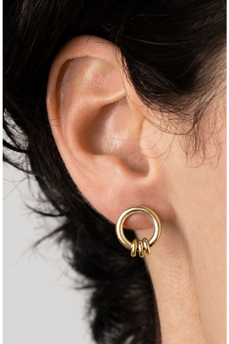Sidra Earrings, Alternate, color, YELLOW GOLD