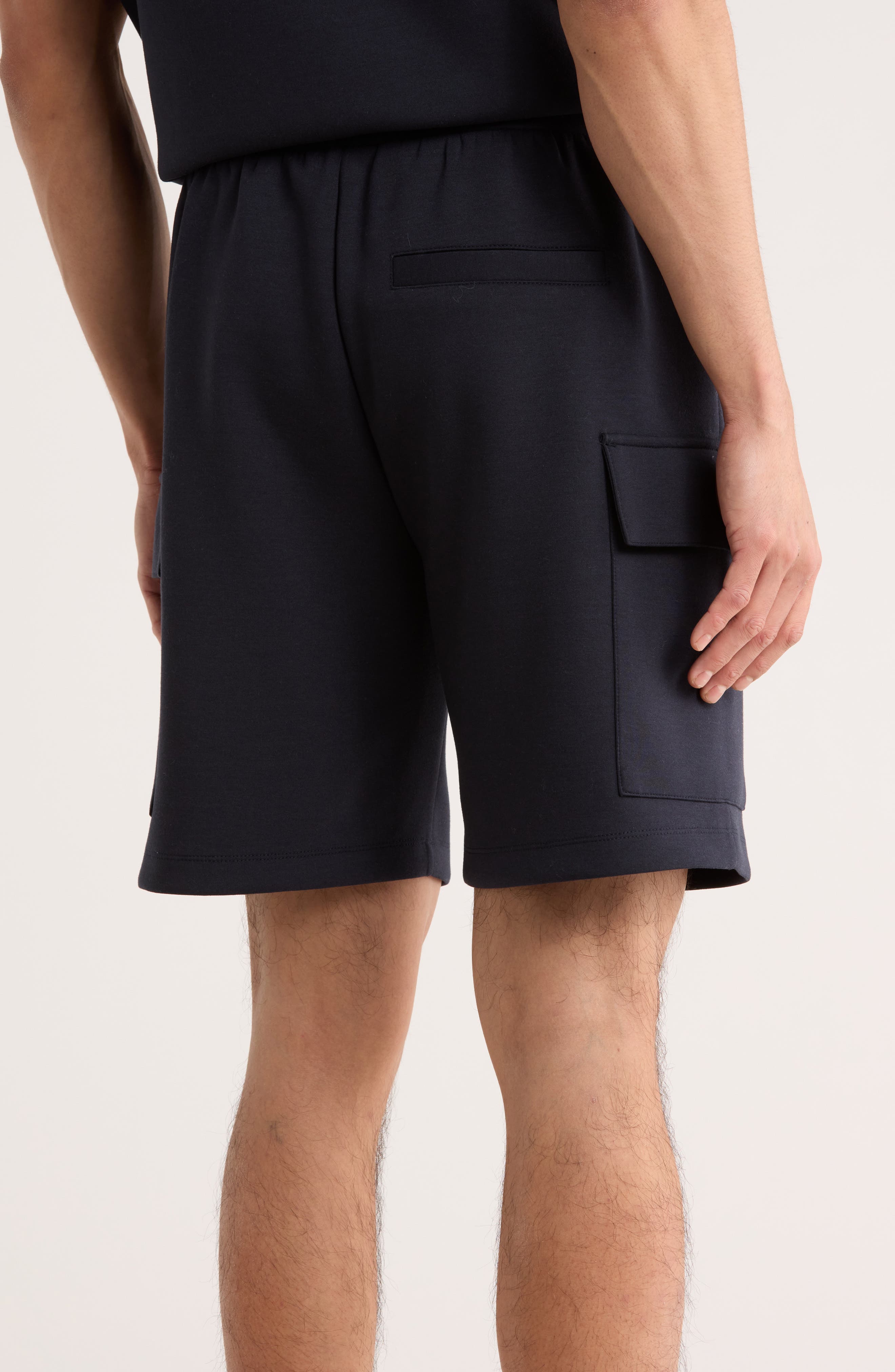 Scuba Knit Interlock Cargo Shorts - image 4