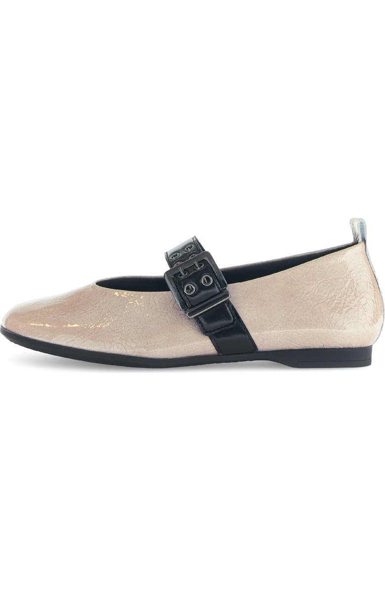 Gabor Buckle Mary Jane Flat, Alternate, color, Beige