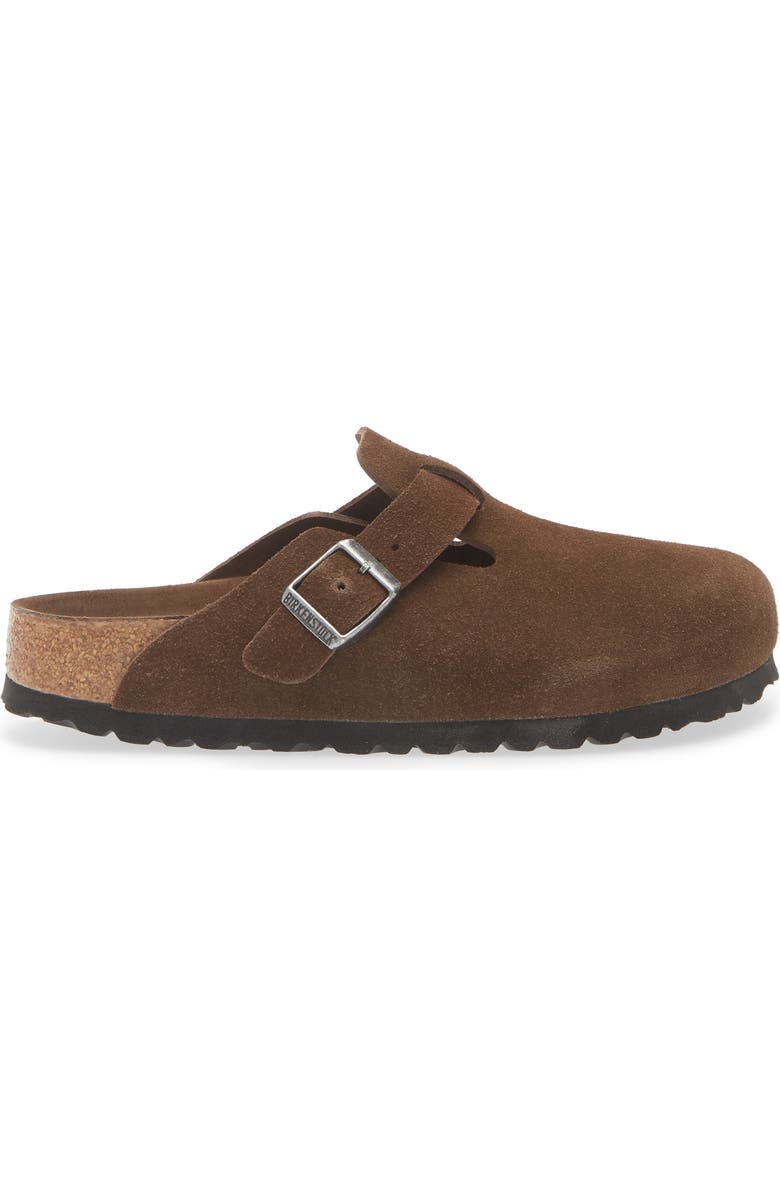 Birkenstock Boston Soft Footbed Clog, Alternate, color, Carafe Suede