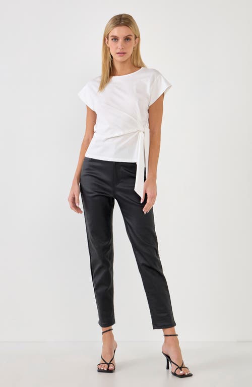English Factory Coated Skinny Jean In Black