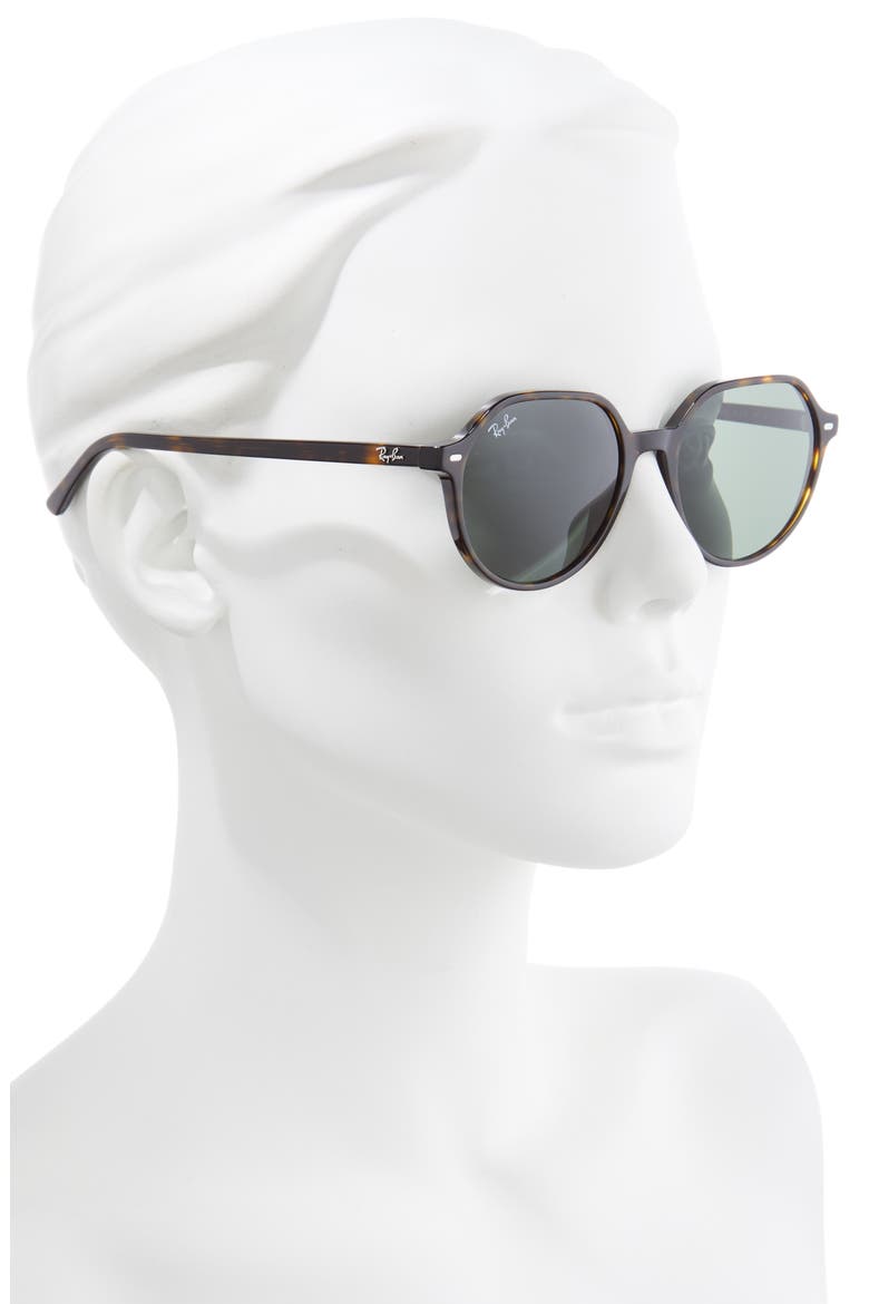 Thalia 53mm Geometric Sunglasses, Alternate, color, HAVANA