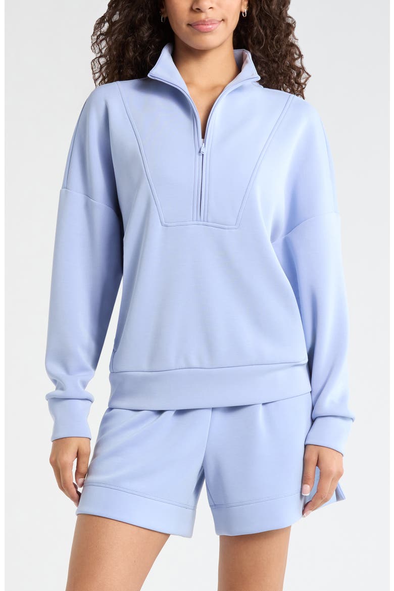 Soft Luxe Half Zip Pullover, Main, color, BLUE STORK