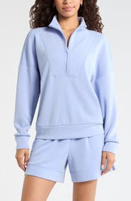 Zella Soft Luxe Half Zip Pullover