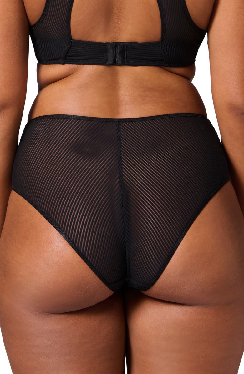 Simone Perele Angele Rib Briefs, Alternate, color, Black