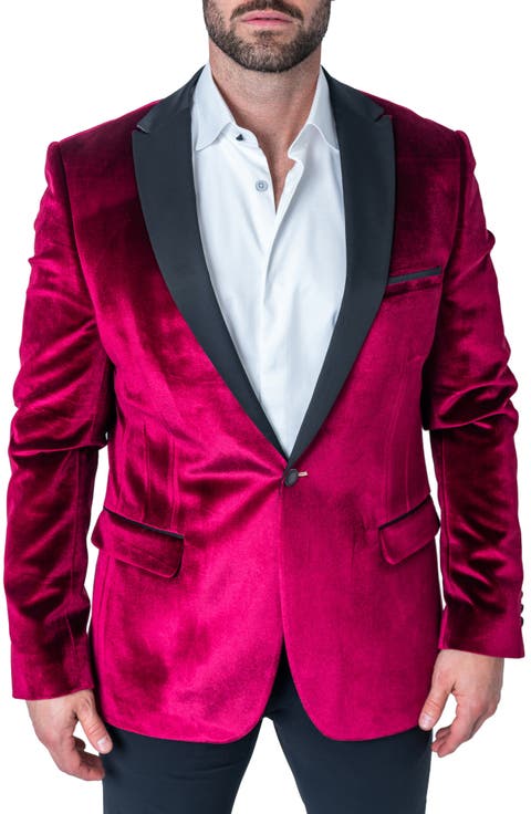 Tesla Red Velvet Dinner Jacket