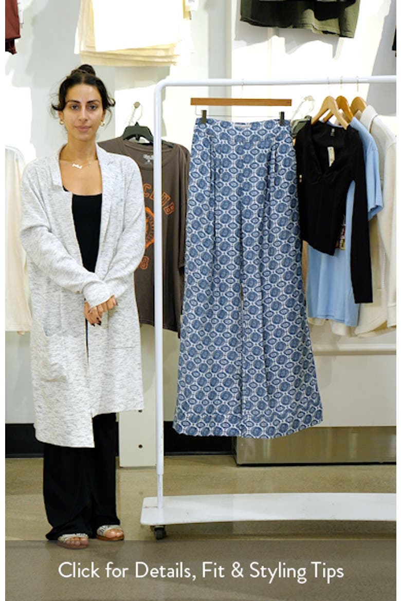 Print Wide Leg Pants video