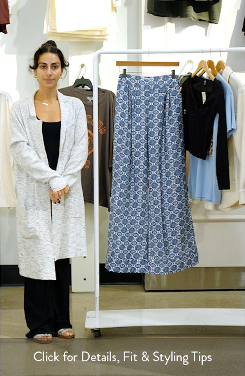 Print Wide Leg Pants, sales video thumbnail