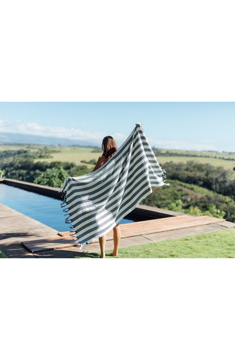 Slowtide Cabana Striped Turkish Cotton Towel, Alternate, color, 
