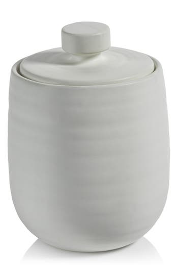 Zodax Azores Lidded Ceramic Vase In White