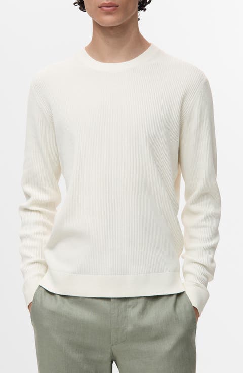Regular Fit Crewneck Rib Sweater