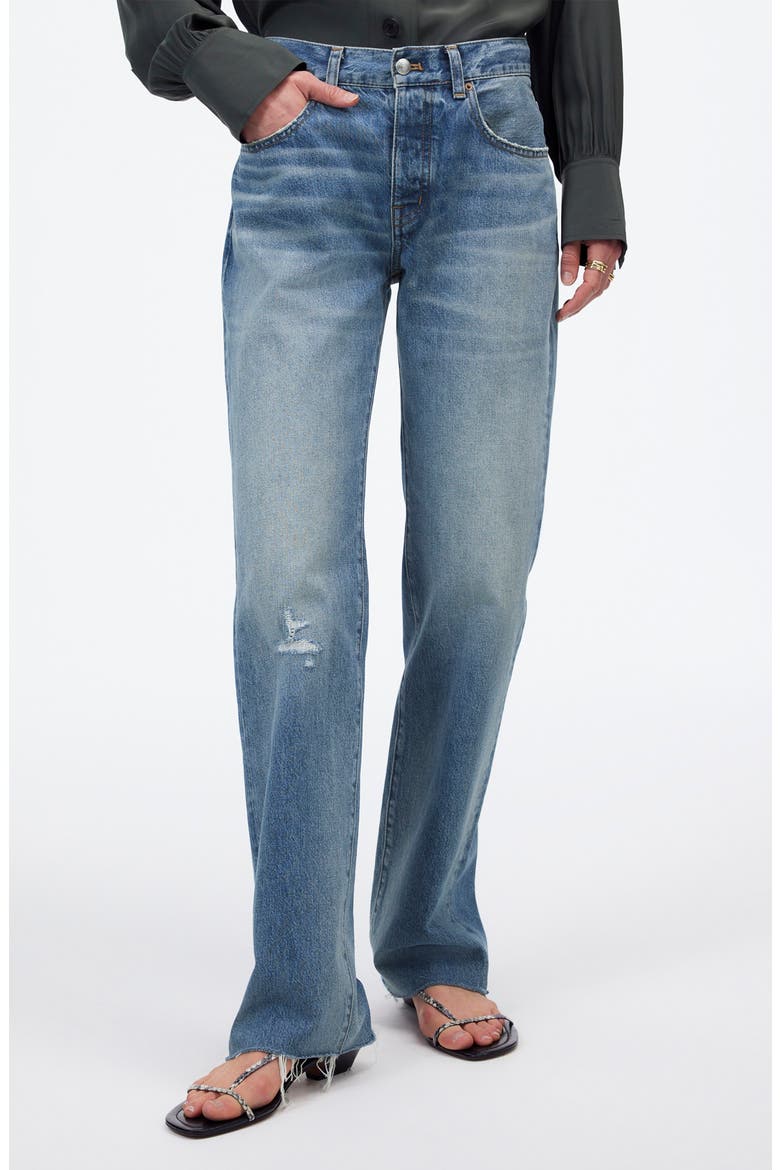 The Dean Airy Easy Straight Leg Jeans, Main, color, MONESSEN WASH
