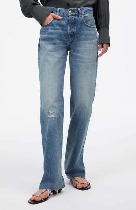 Madewell The Dean Airy Easy Straight Leg Jeans