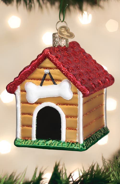Old World Christmas Dog House Ornament In Multi
