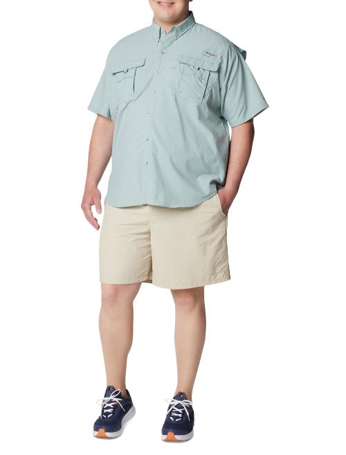 Columbia Big & Tall Pfg Bahama Ii Short-sleeve Sport Shirt In Blue