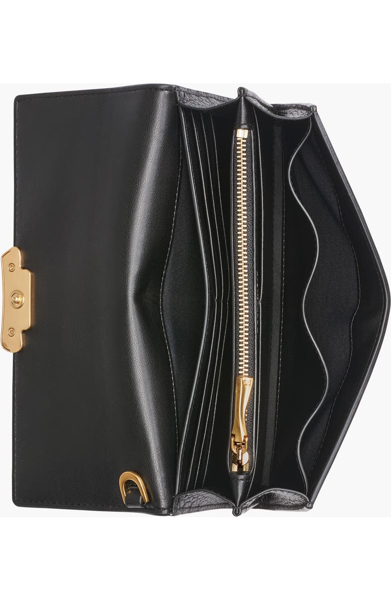 Donna Karan New York Amagansett Wallet, Alternate, color, Black/Gold