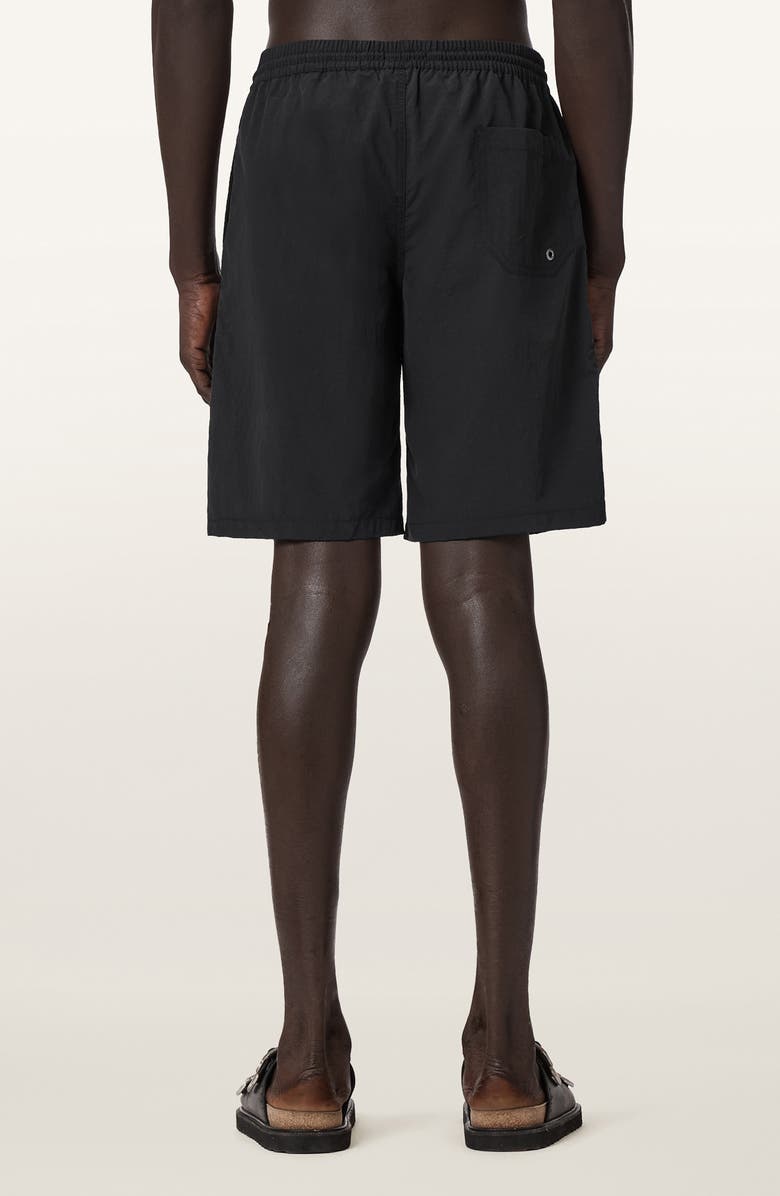 AllSaints Pier Swim Trunks, Alternate, color, Jet Black