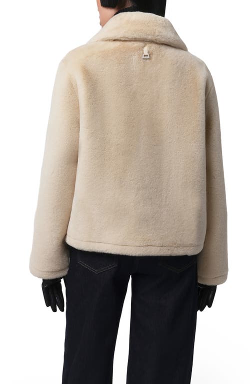 Apparis Elis Faux Fur Short Coat In Neutral