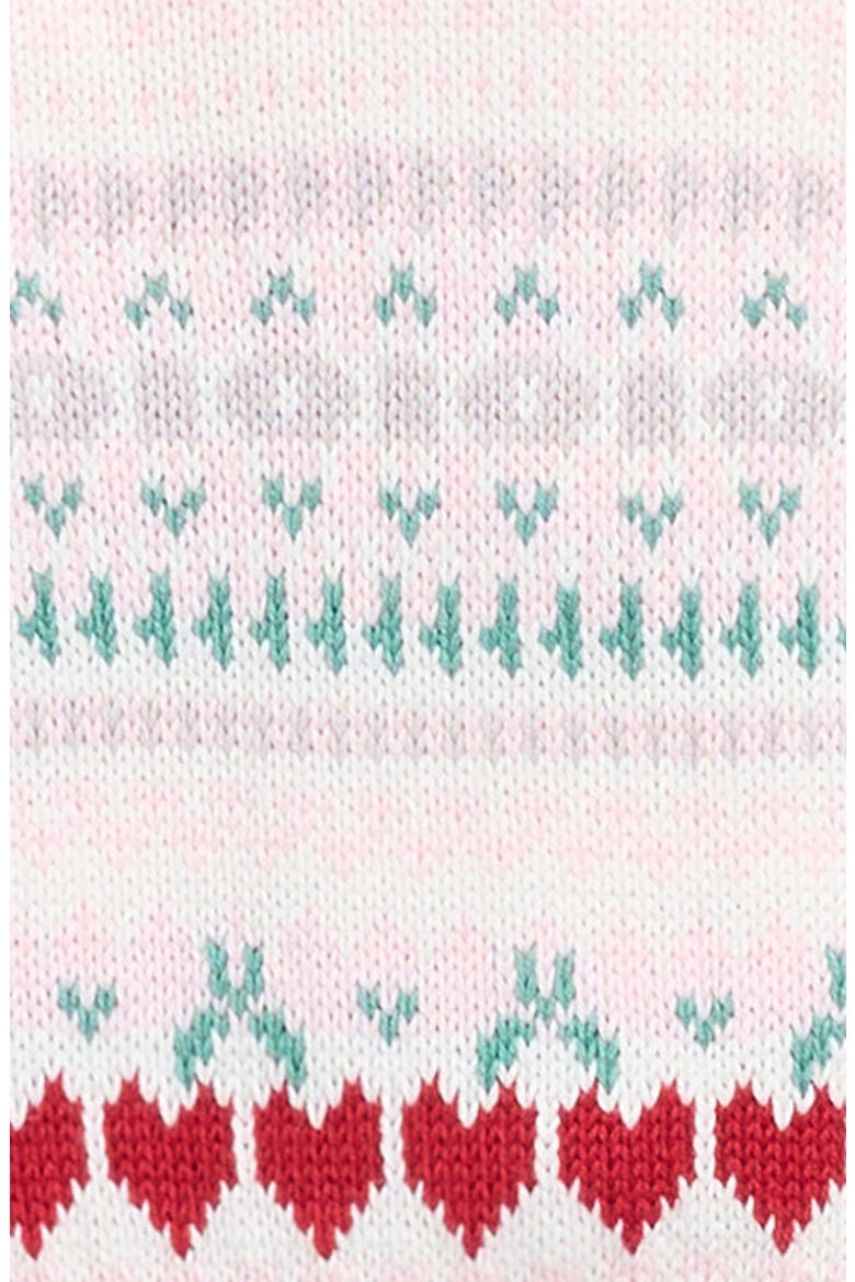 Cherry Heart Fair Isle Cardigan & Tulle Skort Set, Alternate, color, CHRY HRT F ISLE