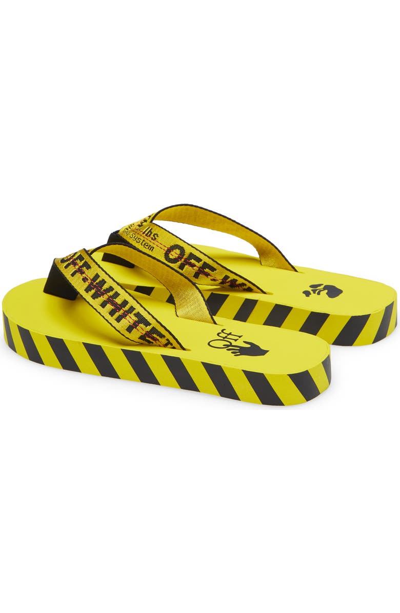 Off-White Industrial Logo Platform Flip Flop, Alternate, color,