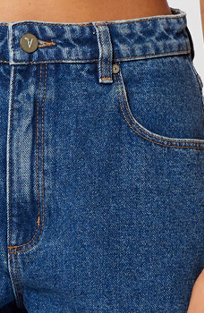 ABRAND Venice Bella Denim Shorts, Alternate, color, Mid Blue