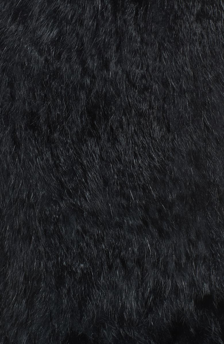 Love Token Genuine Rabbit Fur & Knit Vest, Alternate, color, 