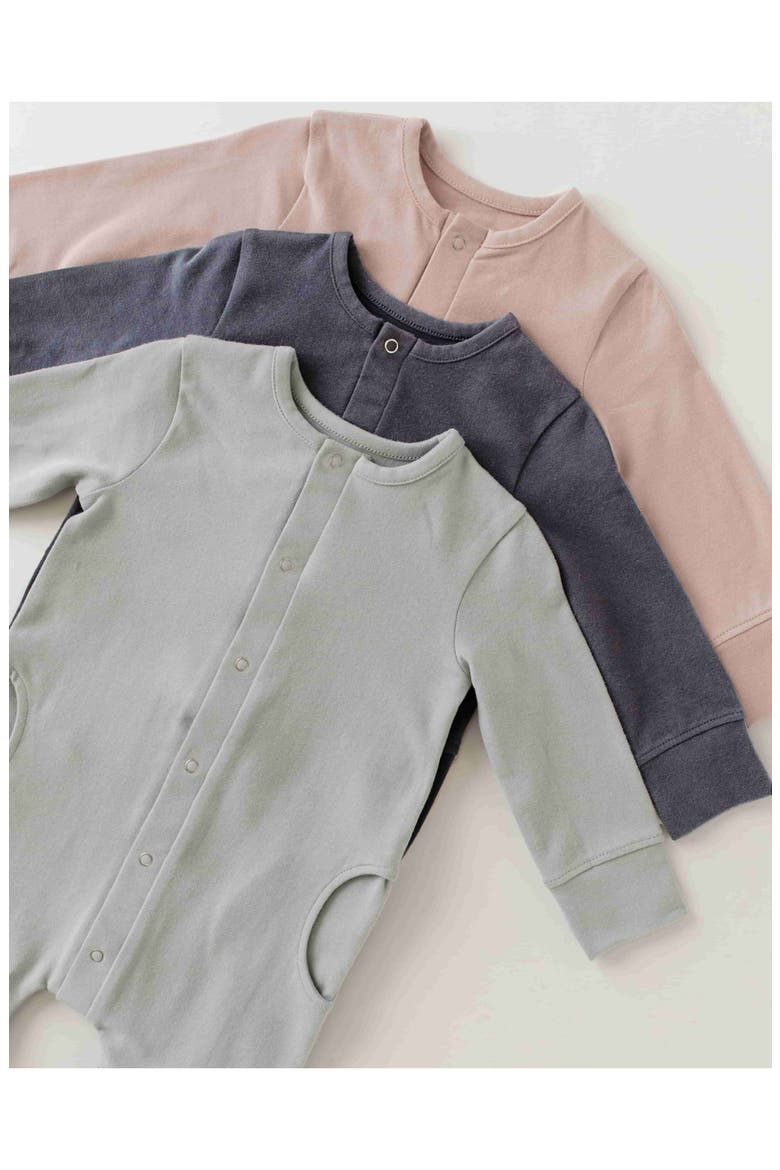 Essentials Organic Cotton Romper, Alternate, color, SOFT SEA