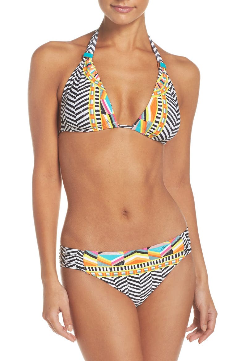 Brasilia Reversible Triangle Bikini Top, Alternate, color, MULTI