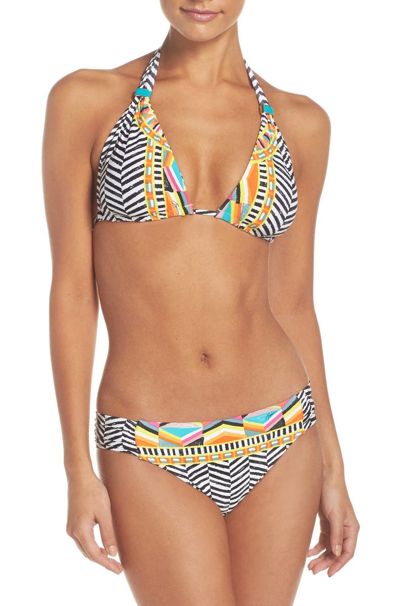 Trina Turk Brasilia Reversible Triangle Bikini Top, Alternate, color, 