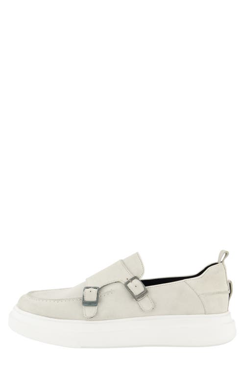 Karl Lagerfeld Paris Double Monk Sneaker In Light Grey