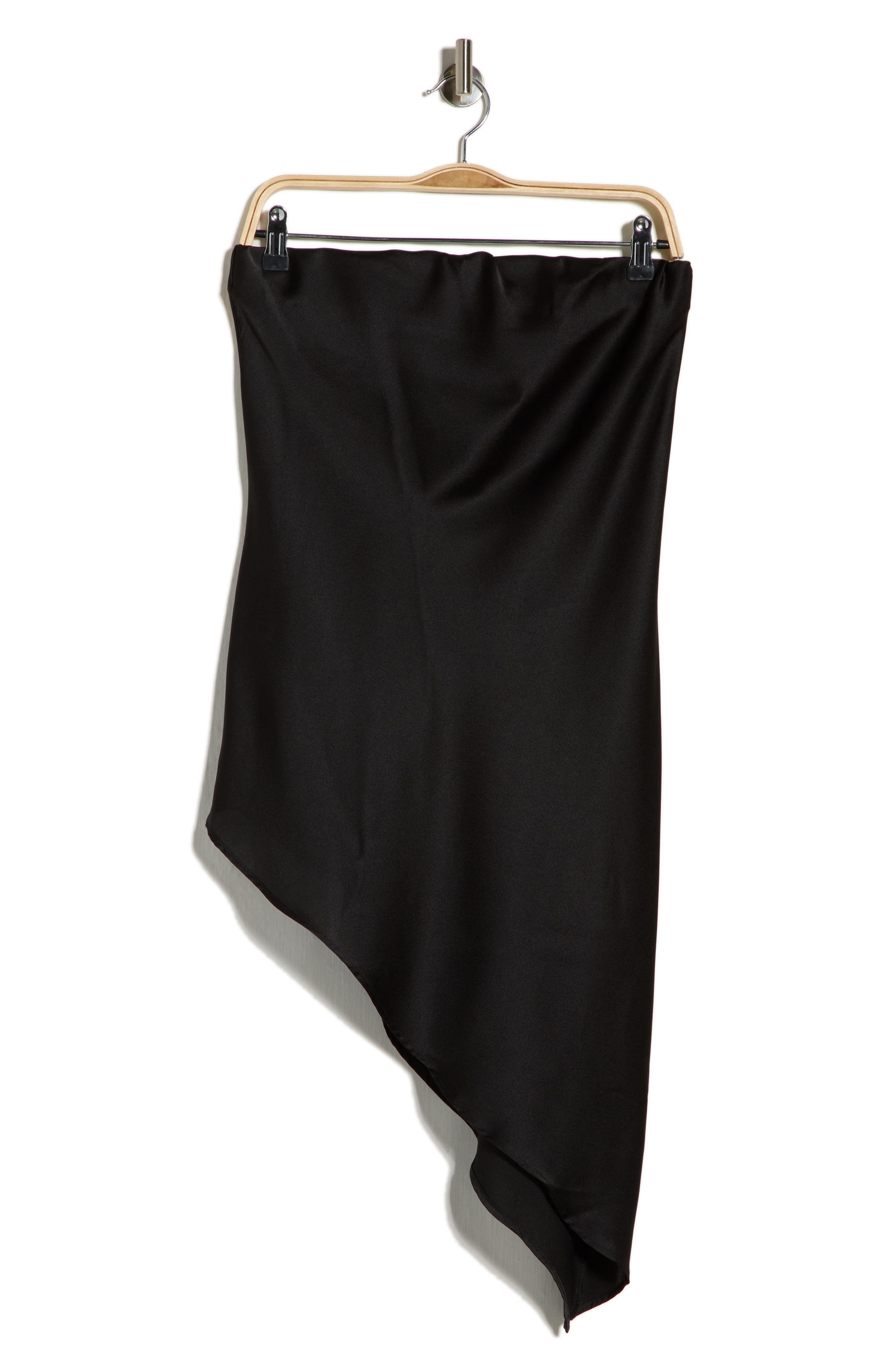 Renee C Asymmetric Strapless Tunic Top