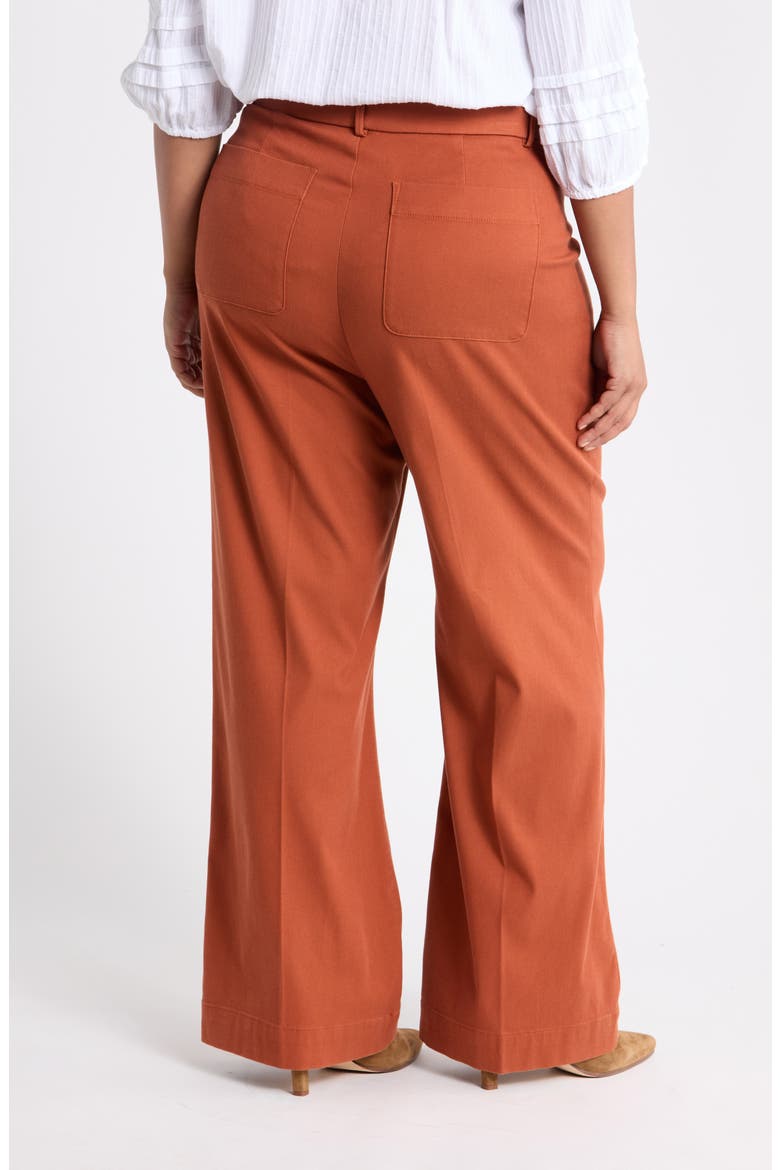Easy Flare Leg Pants, Alternate, color, BURNT OCHRE