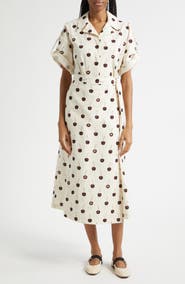 Stine Goya Cherries Organic Cotton Shirtdress