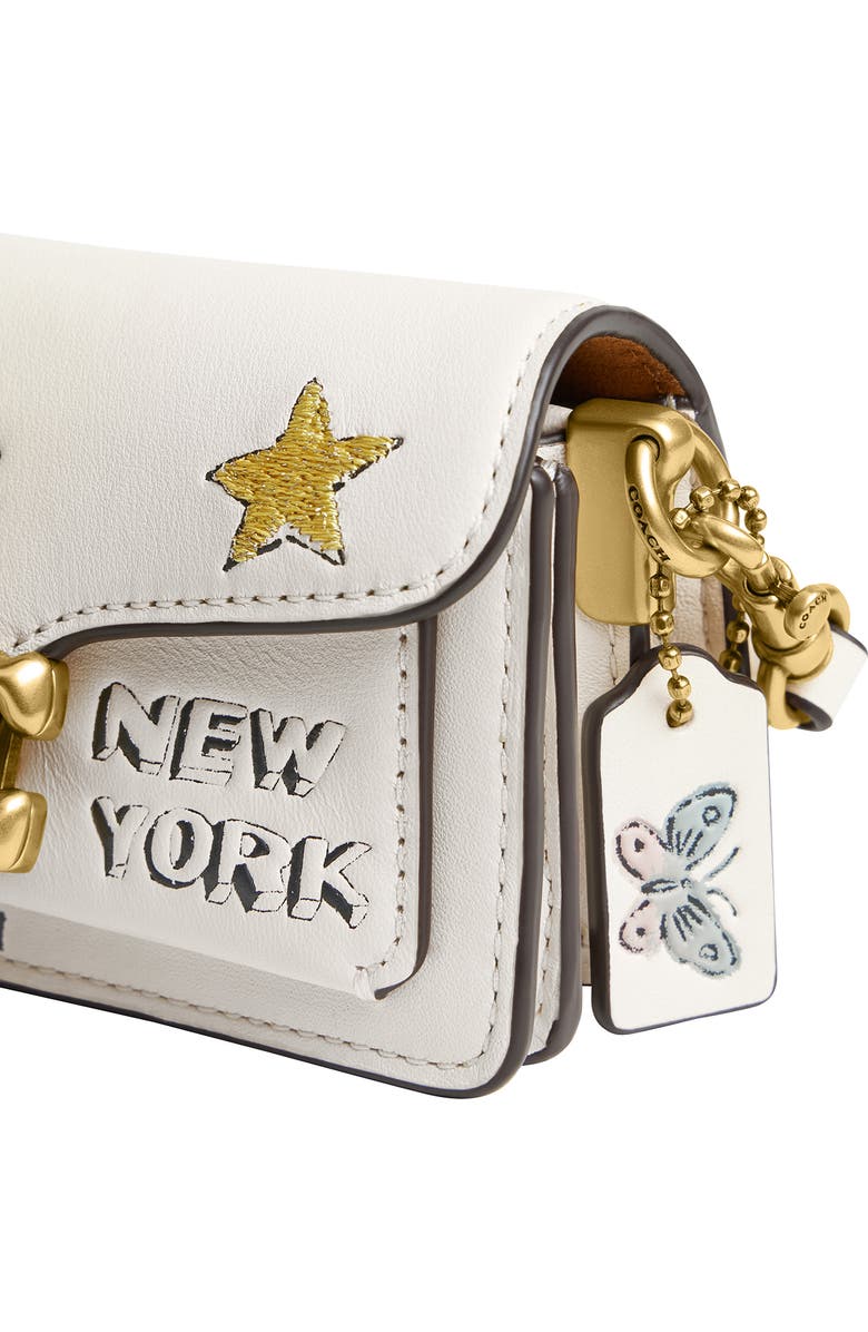 COACH Tabby 12 Sketch Print Leather Shoulder Bag, Alternate, color,