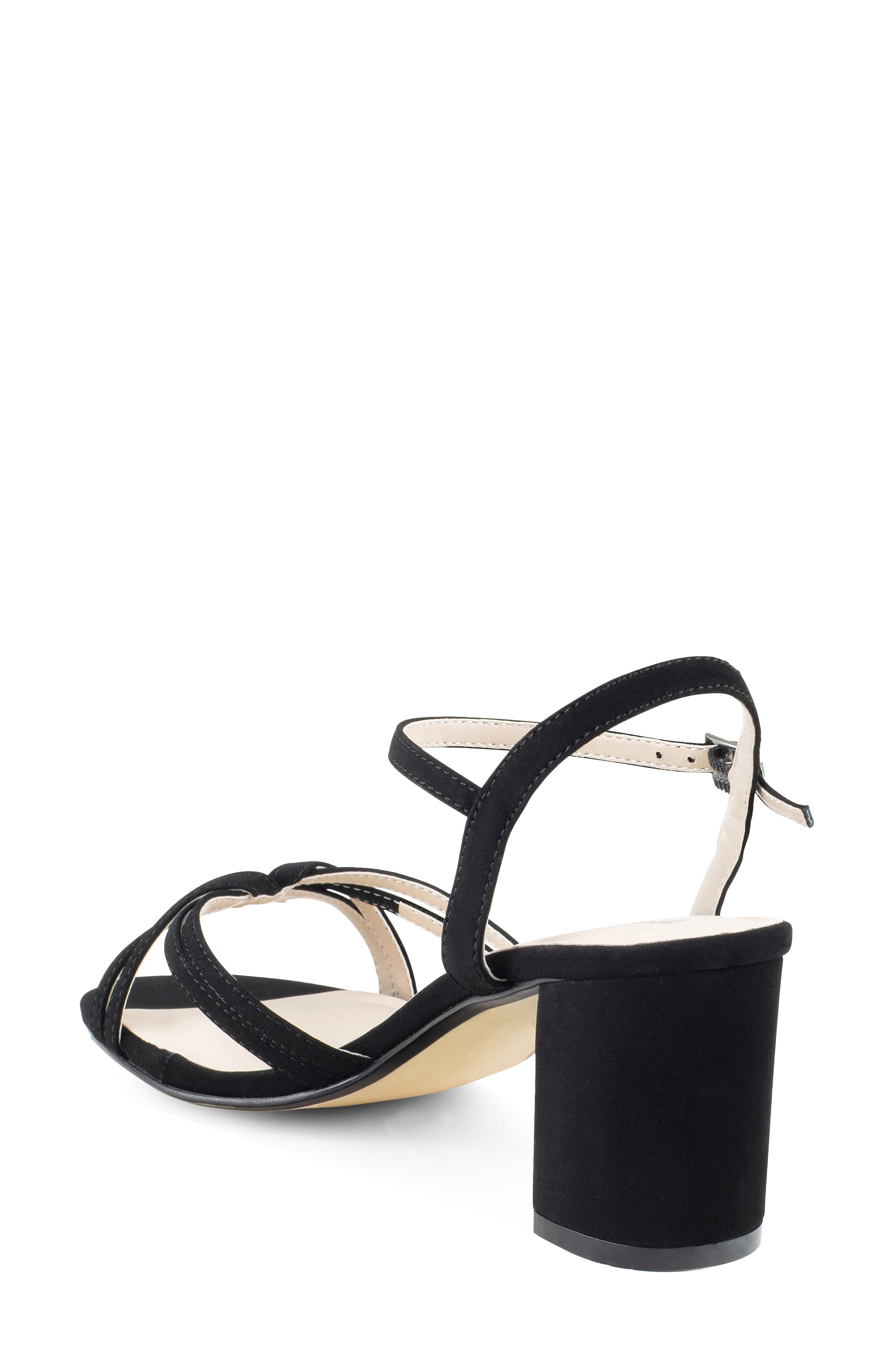 Touch Ups Elle Ankle Strap Sandal, Alternate, color, Black
