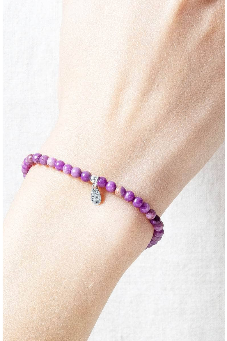 Rare Phosphosiderite Energy Bracelet, Alternate, color, Light Purple
