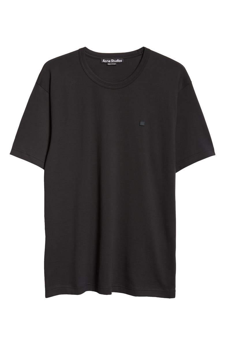 Acne Studios Nash Face Patch T-Shirt, Alternate, color, Black