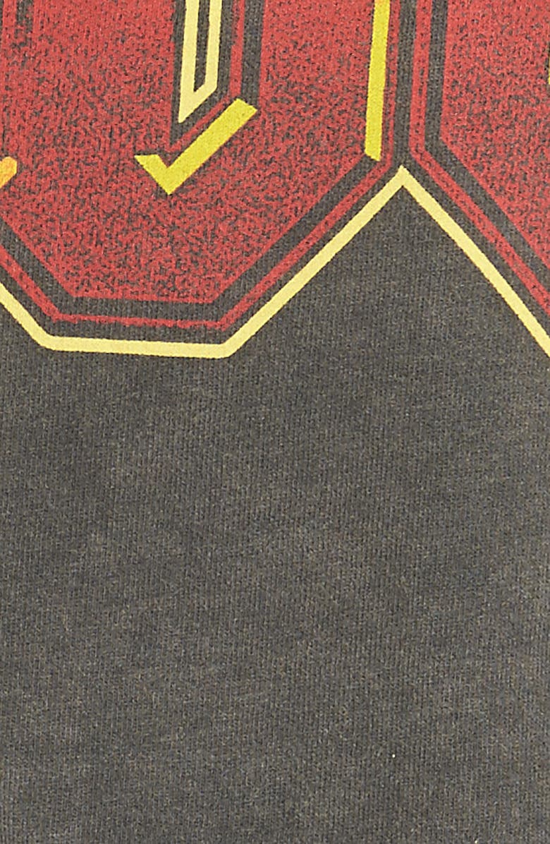 Topshop AC/DC Graphic Cold Shoulder Tee, Alternate, color, 