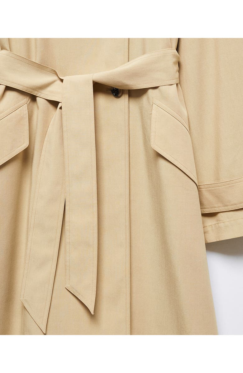 MANGO Fluid Belted Trench Coat, Alternate, color, 