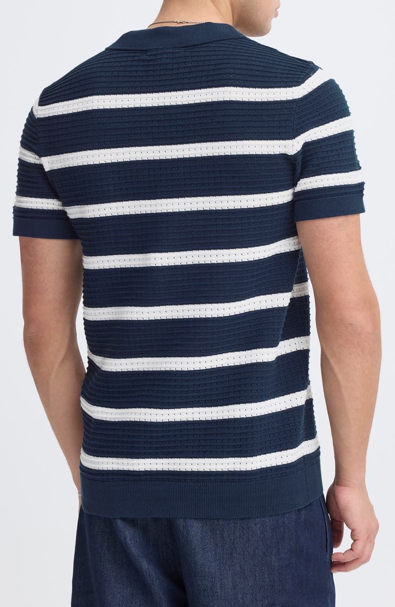 CASUAL FRIDAY Stripe Cotton Polo, Alternate, color, Navy Blazer