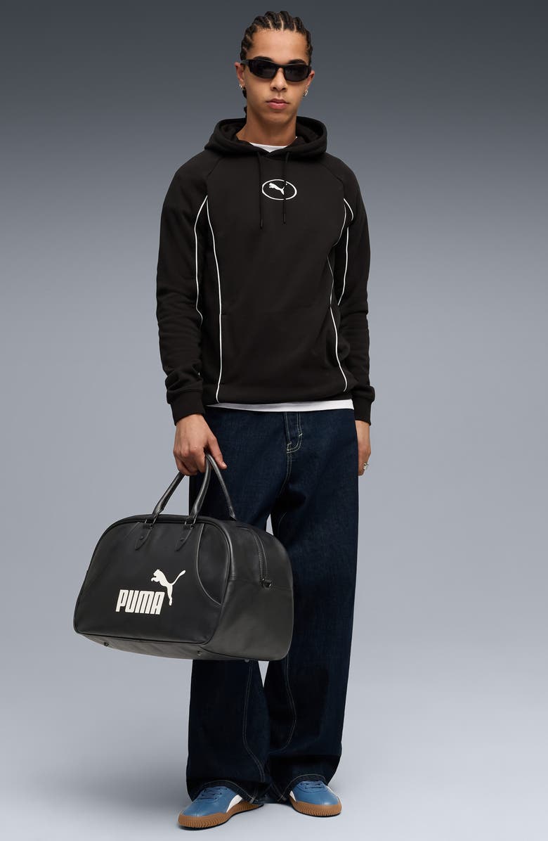 PUMA Sport Logo Hoodie, Alternate, color, Puma Black